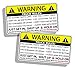 Funny Truck Safety Warning Rules Sticker Adhesive Vinyl Window Graphic Bumper