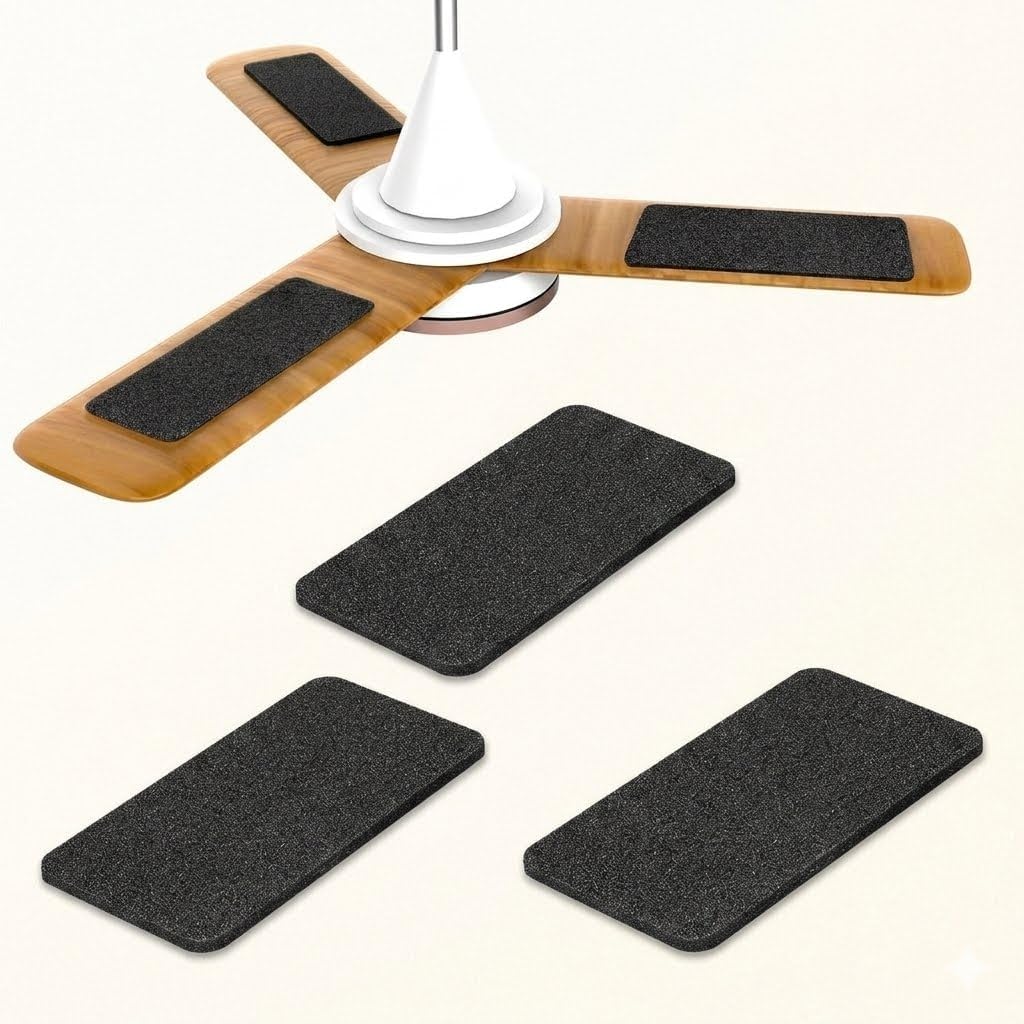Ceiling Fan Filters for Blades, Activated Coconut Shell Carbon Air Purifier Pads, Unscented Dust, Smoke, Odor & Allergen Capture, Self-Adhesive Air Filters for Household Ceiling Fans ( 1 SET, 3PCS )-image-46