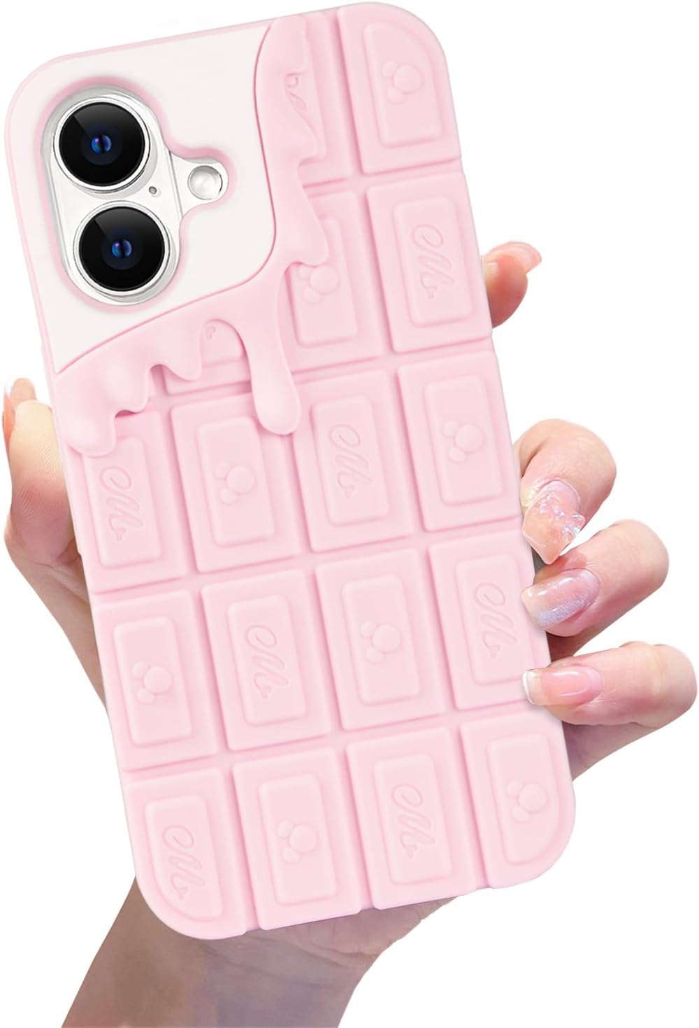 Compatible with iPhone 16 Case, Cute Kawaii 3D Chocolate, Senior Shockproof, Soft Silicone and Aesthetic Funny Cover for Women Girls image 5