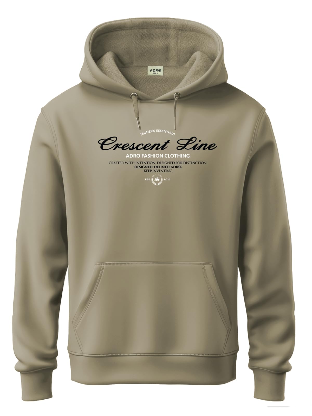 adro Printed Hoodie for Men | Regular Fit 320 GSM Cotton Hoody | Mens Hoodies/Sweatshirt | Soft Brushed Fleece Fabric-picture-13