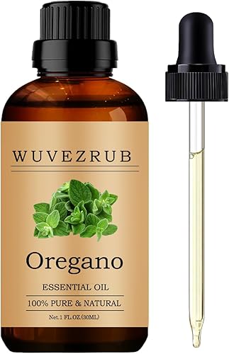 Aceites esenciales de orégano, 1.0 fl oz, 100% puro y natural, aceite esencial para difusor de aromaterapia, orégano  1 onza líquida