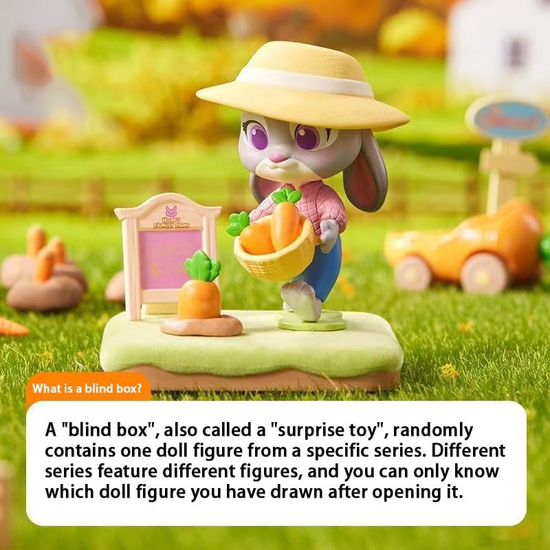 MINISO Disney Zootopia Autumn Manor Series Blind Box Figurines - Cute Animal Statues, Collectible Surprise Gifts, Decorations, and Birthday Presents (1 Random Item).