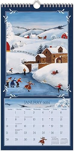 Miniatura 3 de LANG Lang Folk Art 2024 - Calendario de pared vertical (24991079119)