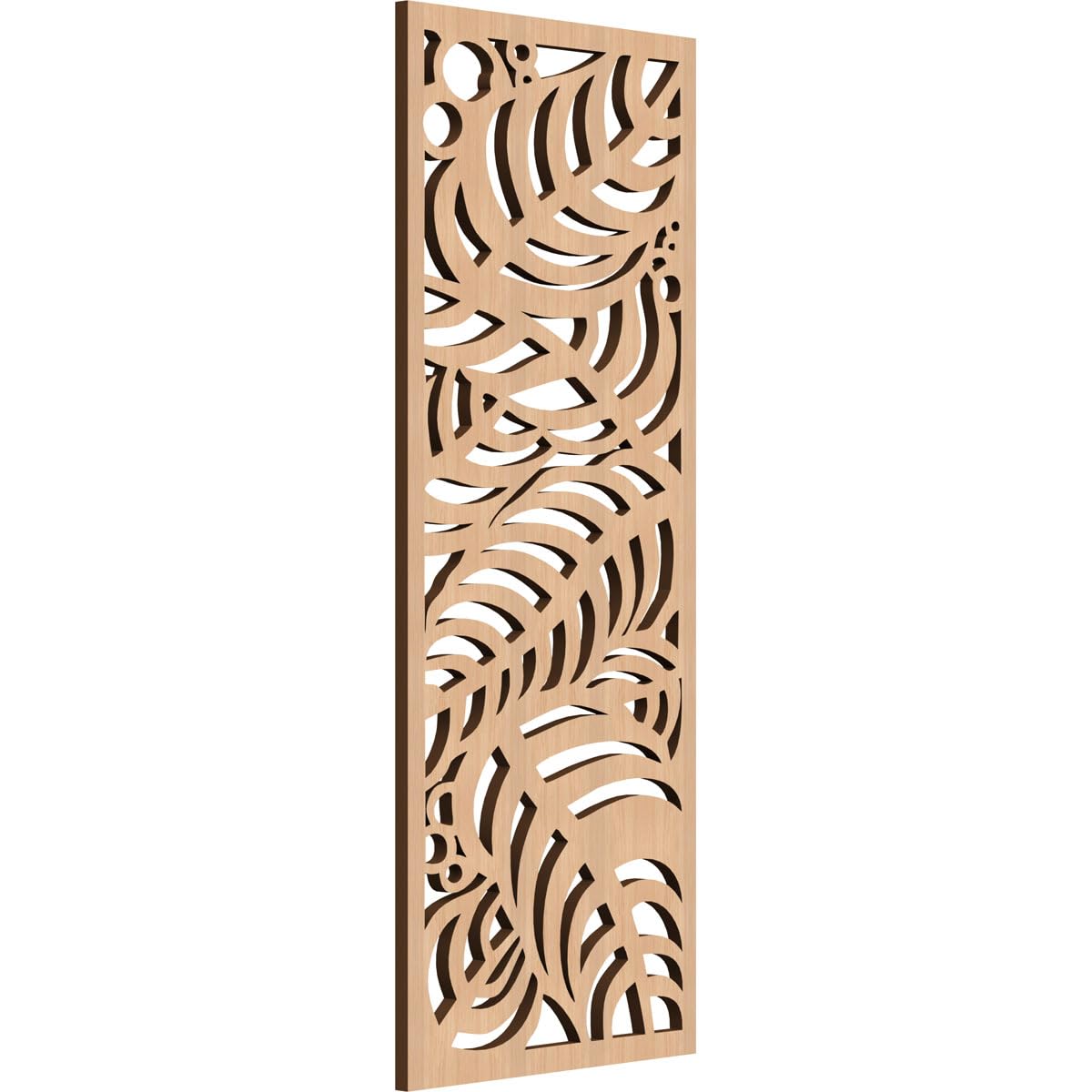 11 3/8"W x 29 3/8"H x 3/8"T Mills Decorative Fretwork Wood Wall Panels, Hickory