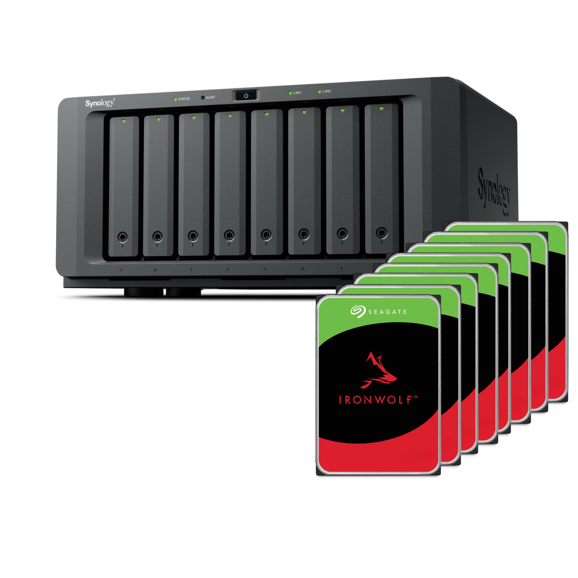 Synology DS1825+ 64TB Bundle (Seagate Ironwolf 8X 8TB) 8 Bay Plus