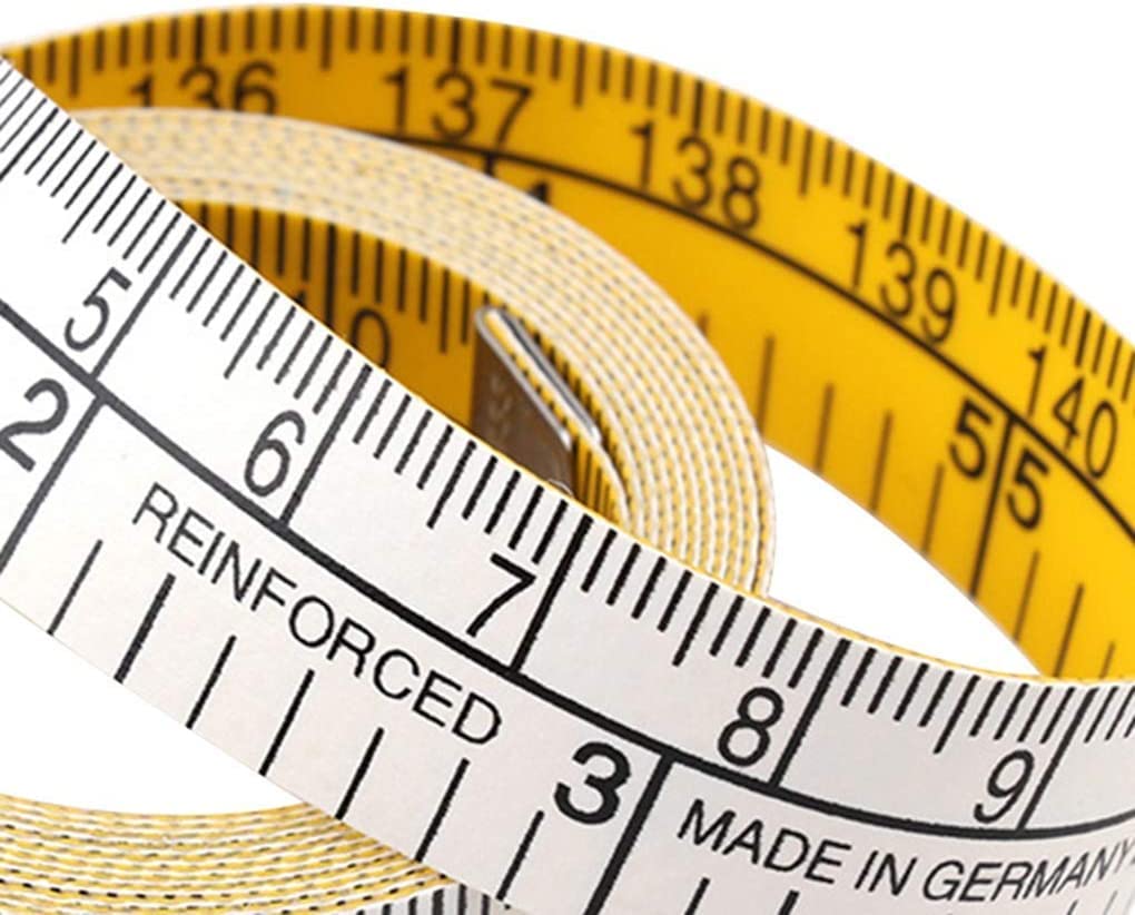 Cinta métrica Suave de Doble Escala de 1,5 m, Regla Flexible para pérdida de Peso, Cortador de Costura Corporal, Regla para Tela, Creativa y útil, de Larga duración
