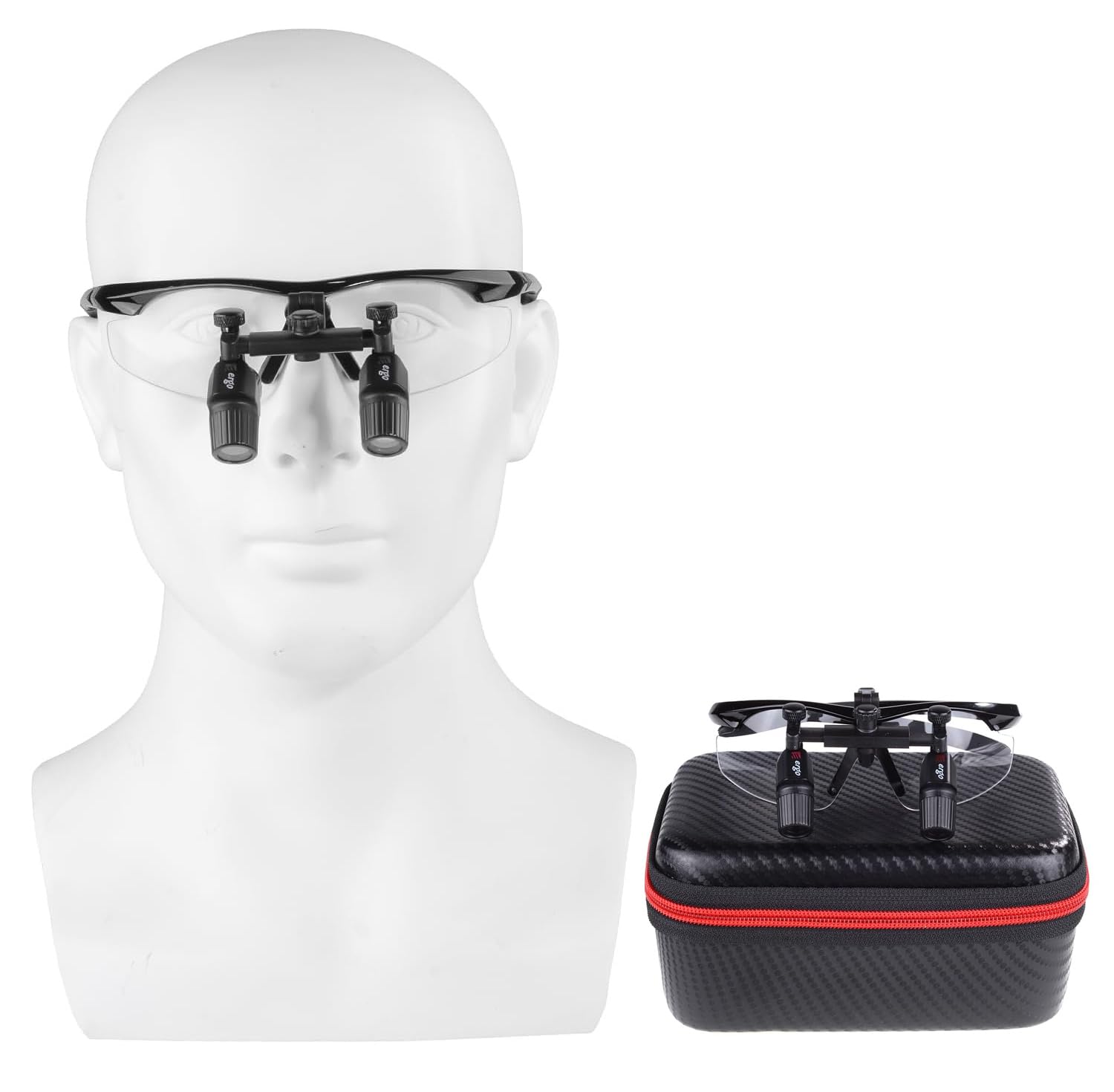 BONEW Oral 3X/4X/5X/6X, 450 mm, ultraleichte, ergonomische chirurgische Fernglaslupe, Vergrößerungsbrille, Ergo-Lupe, Pupillenabstand, verstellbar, DY-119 (3,0-fach)