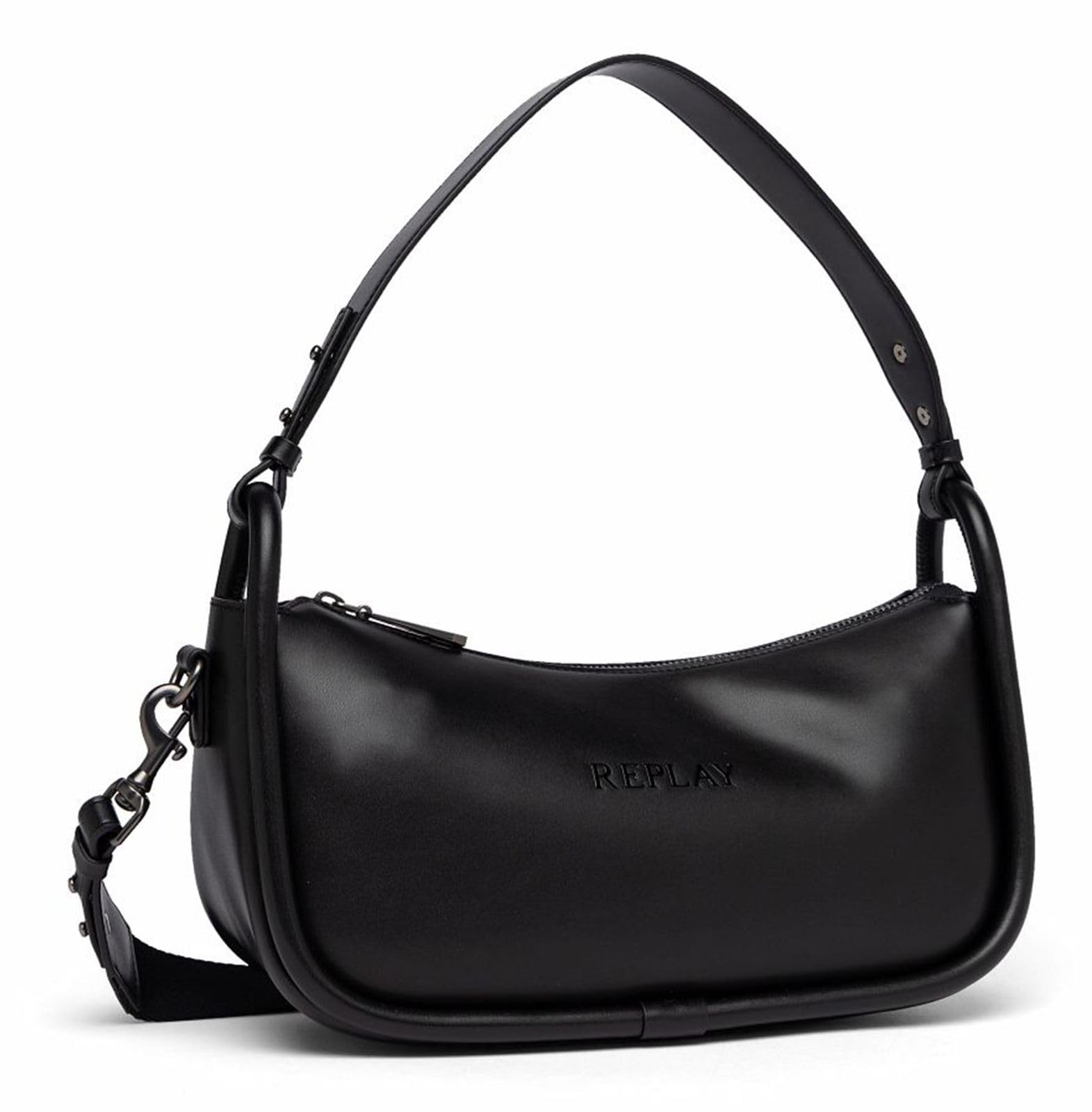 Replay Women's Fw3695 Handbag, 0098 Black, UNIC