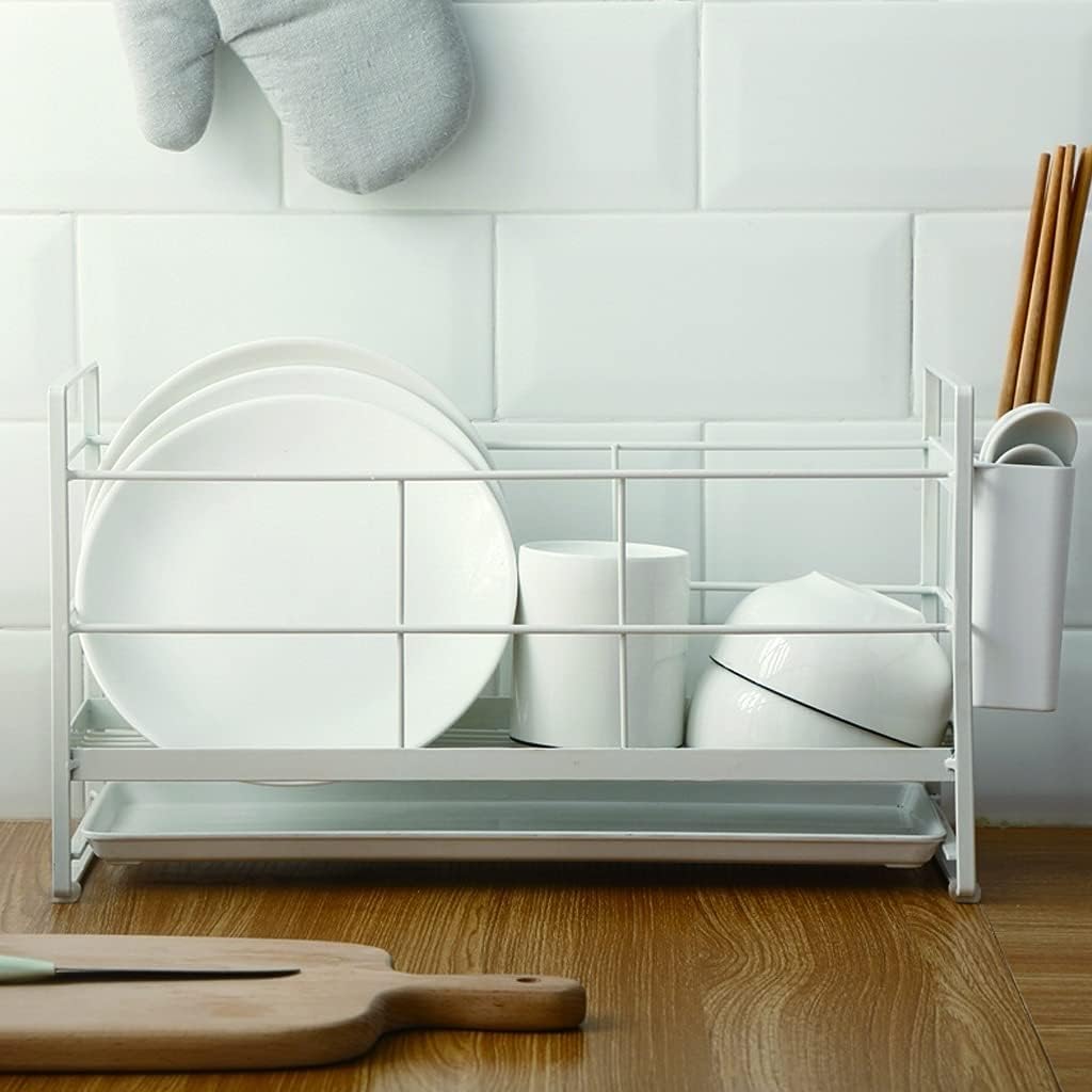 Dish Rack Kitchen Dish Drying Rack, Kitchen Drying Rack, Dish Rack, Small Dish Drying Rack, Household Sink Drying Rack Dishes Drying Rack(White)