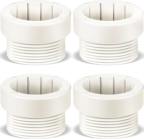 Taiyin 4 piezas estabilizador de paraguas de piscina, adaptador roscado, mangas adaptadoras de piscina, manga de paraguas estabilizador de poste