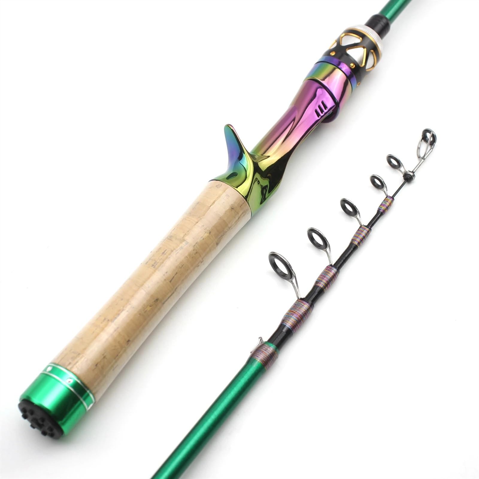 1.68 M 1.8 M 1.98 M Carbone Mini Ultra léger UL Puissance Canne à pêche télescopique coulée Filature Canne de Poche Test 1-5g ruisseau Petit pôle de Poisson