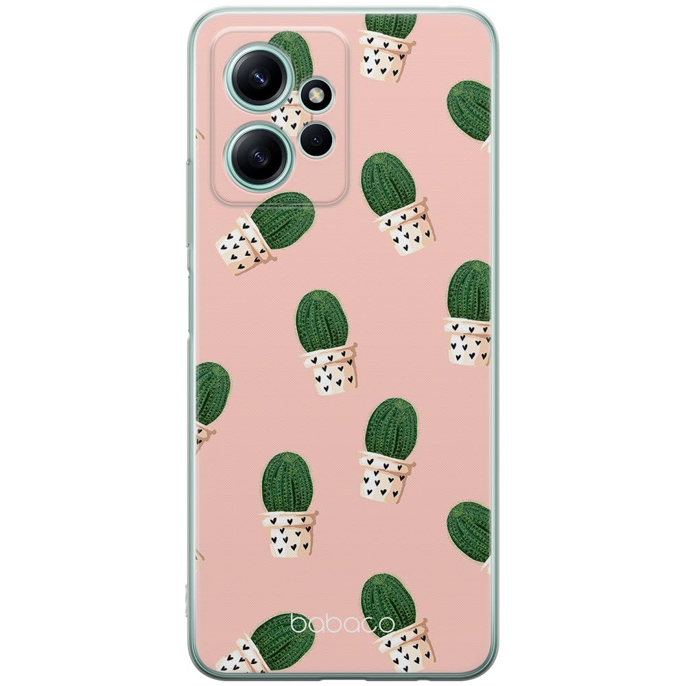 Babaco ERT GROUP mobile phone case for Xiaomi REDMI NOTE 12 4G original and officially Licensed pattern Plants 001 optimally adapted to the shape of the mobile phone, case made of TPU