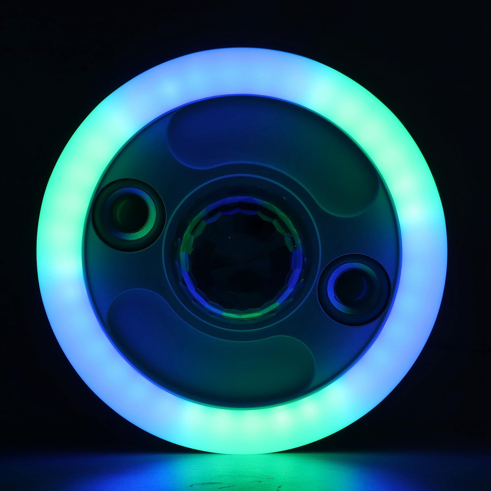 Luce Musicale LED Bluetooth E27 con Doppi Altoparlanti Ed Effetti RGB per Riunioni di Famiglia, Lampada Wireless da 48 W