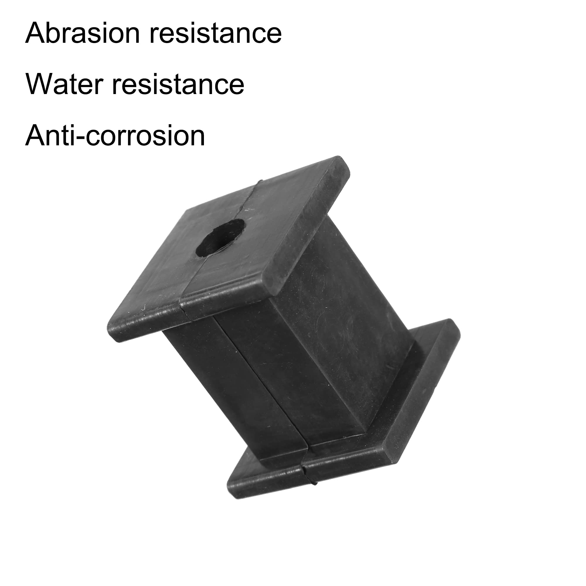 X AUTOHAUX 1 Hole 10mm ID Muffler Exhaust Hanger Bushing Rubber Mount Bracket Car Insulator Tail Pipe Hangers Bushings Kit Support 2pcs - View #5