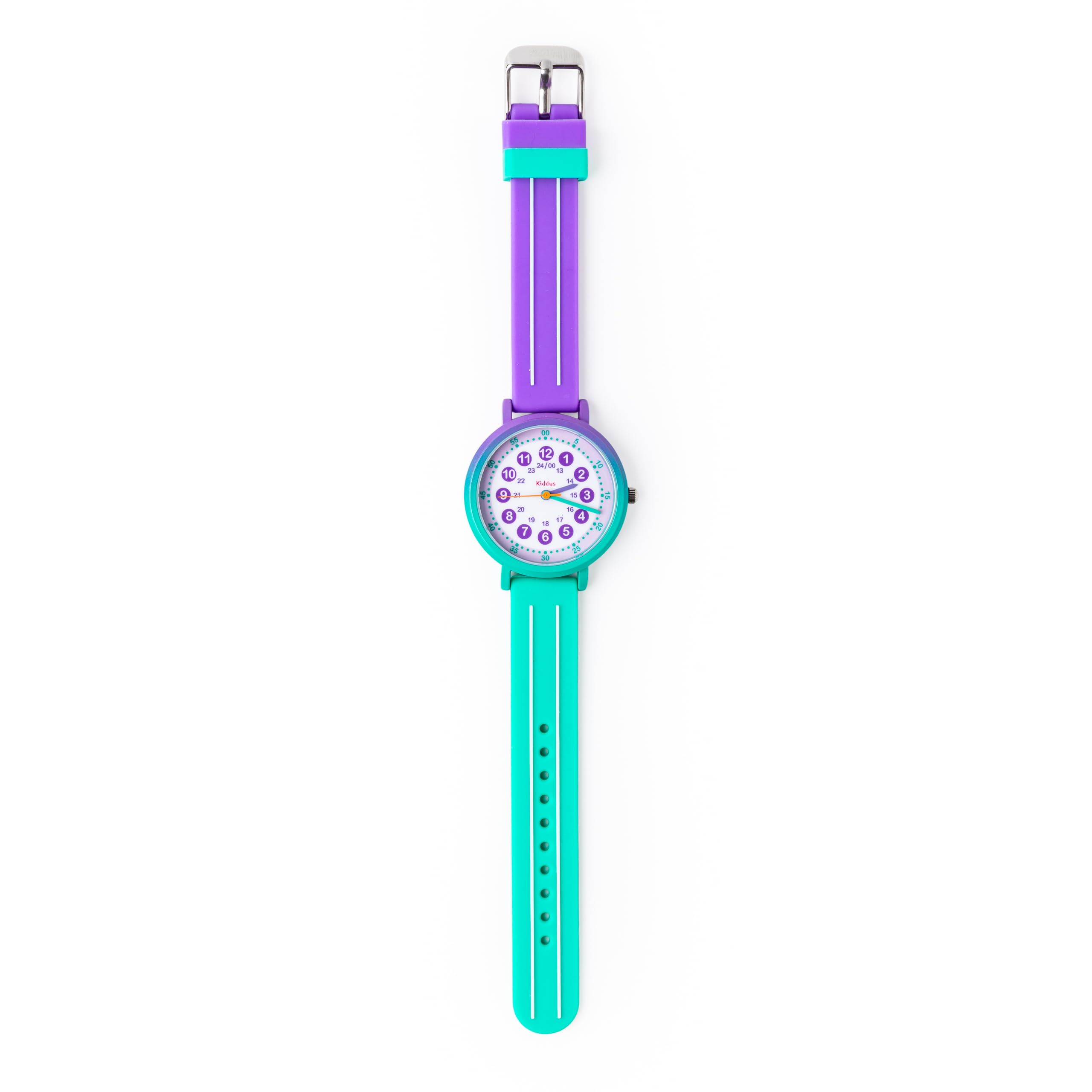 Kiddus Reloj de Aprendizaje para Niña, 5ATM Resistencia al Agua, Analógico Mecanismo Japonés