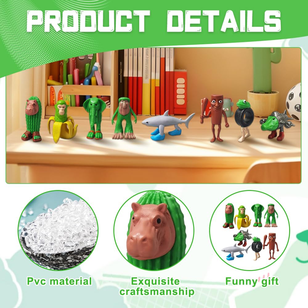 Set 8 Statuette Rosso Cervello Italiano PVC 8,5 Cm – Personaggi Anime Per Collezione E Decorazione - 5
