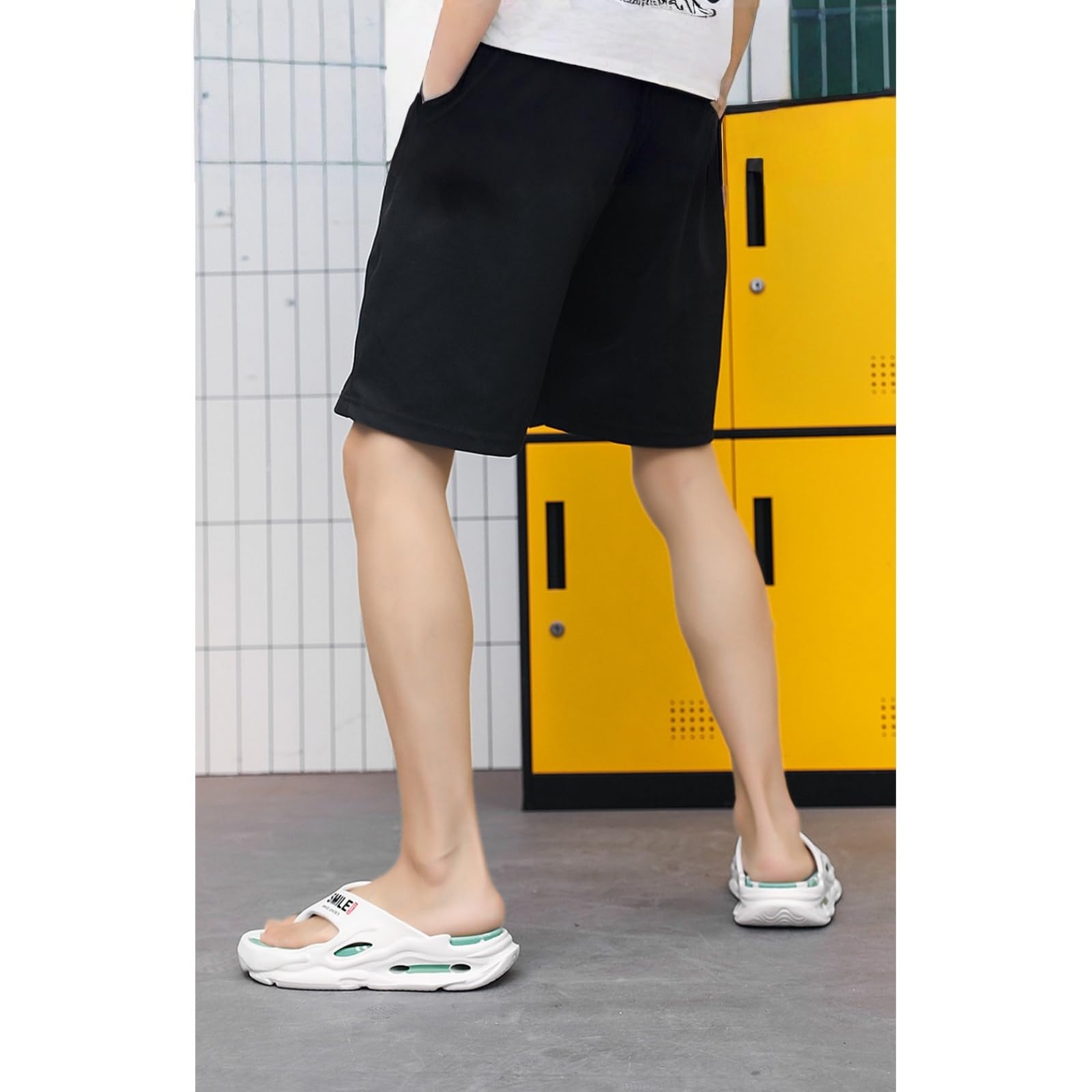 Infradito Uomo Donna Ciabatte Sandali Estivi per Coppia con Plateau Eva Rinforzati Antiscivolo Plus Size Interni Ed Esterni-bianco-38-39