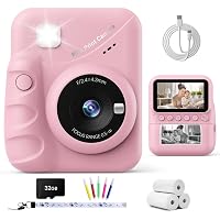 TIATUA Macchina Fotografica Bambini Istantanea, 3.0 Pollici Fotocamera Digitale Bambini