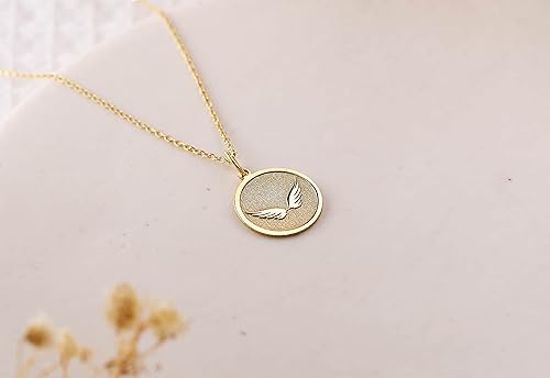 Miniatura 4 de Tiny Angel Wing Necklace, Angel Wing Necklace, Double Wings Charm Necklace, Angel Wing Pendant, Angel Wing Jewelry, Birthday Gift Necklace