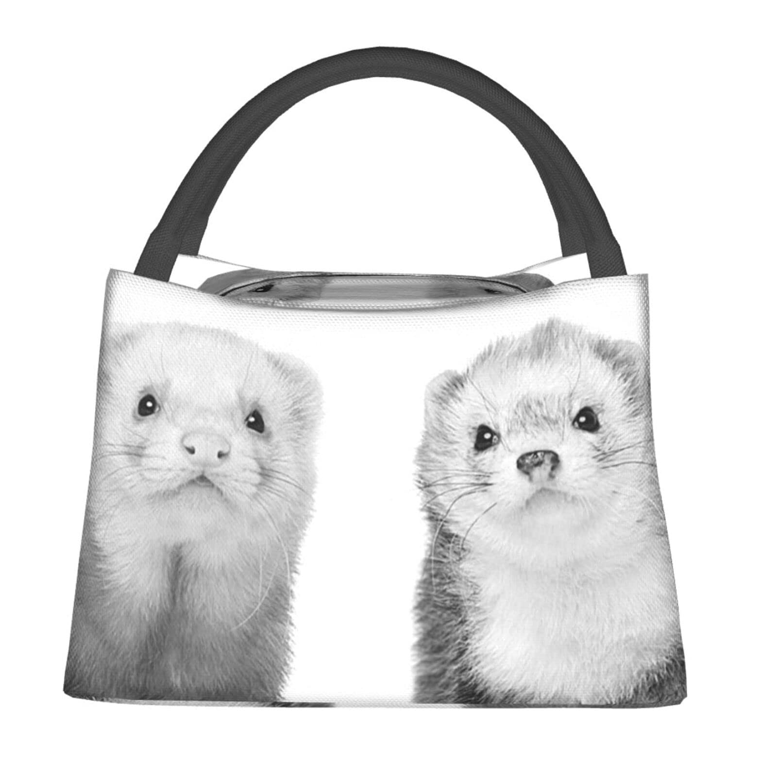 Oplp Borsa per il pranzo con cani carini per cuccioli e animali domestici, contenitore per alimenti isolato, per scuola, lavoro, picnic, viaggi