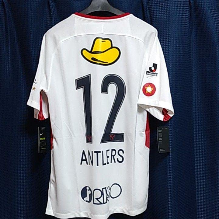 鹿島アントラーズ／２０１８／セカンドユニフォーム／ホワイト／Ｌサイズ／背番号１２ Amazon.co.jp: 鹿島アントラーズ／2018／セカンド