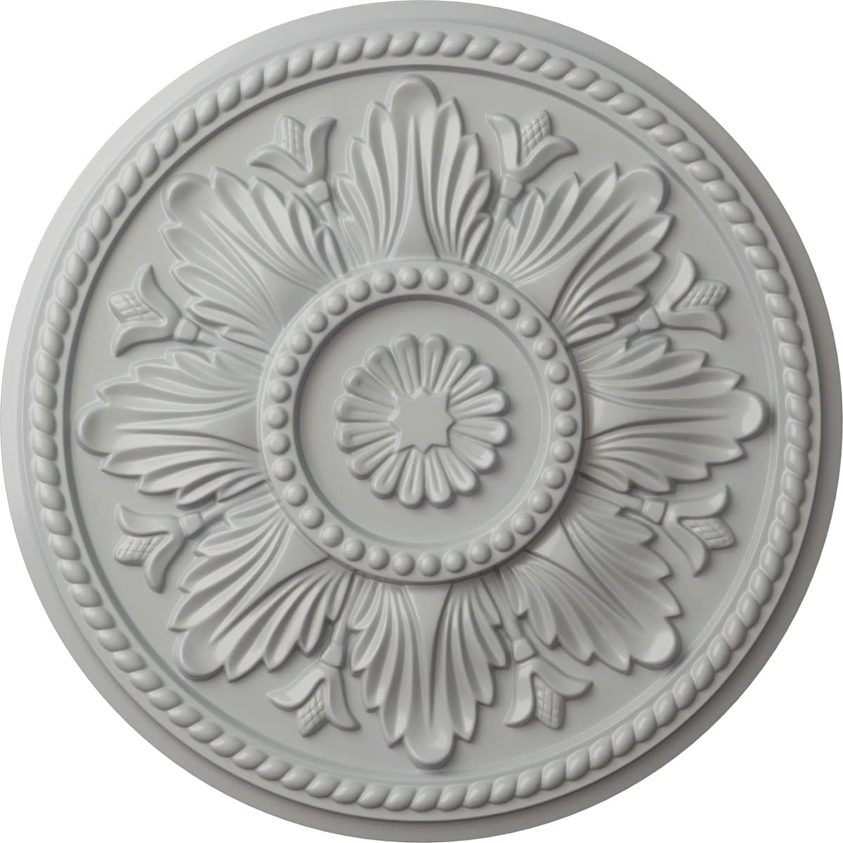 Ekena Millwork CM18EDFRF Edinburgh Ceiling Medallion, Frost