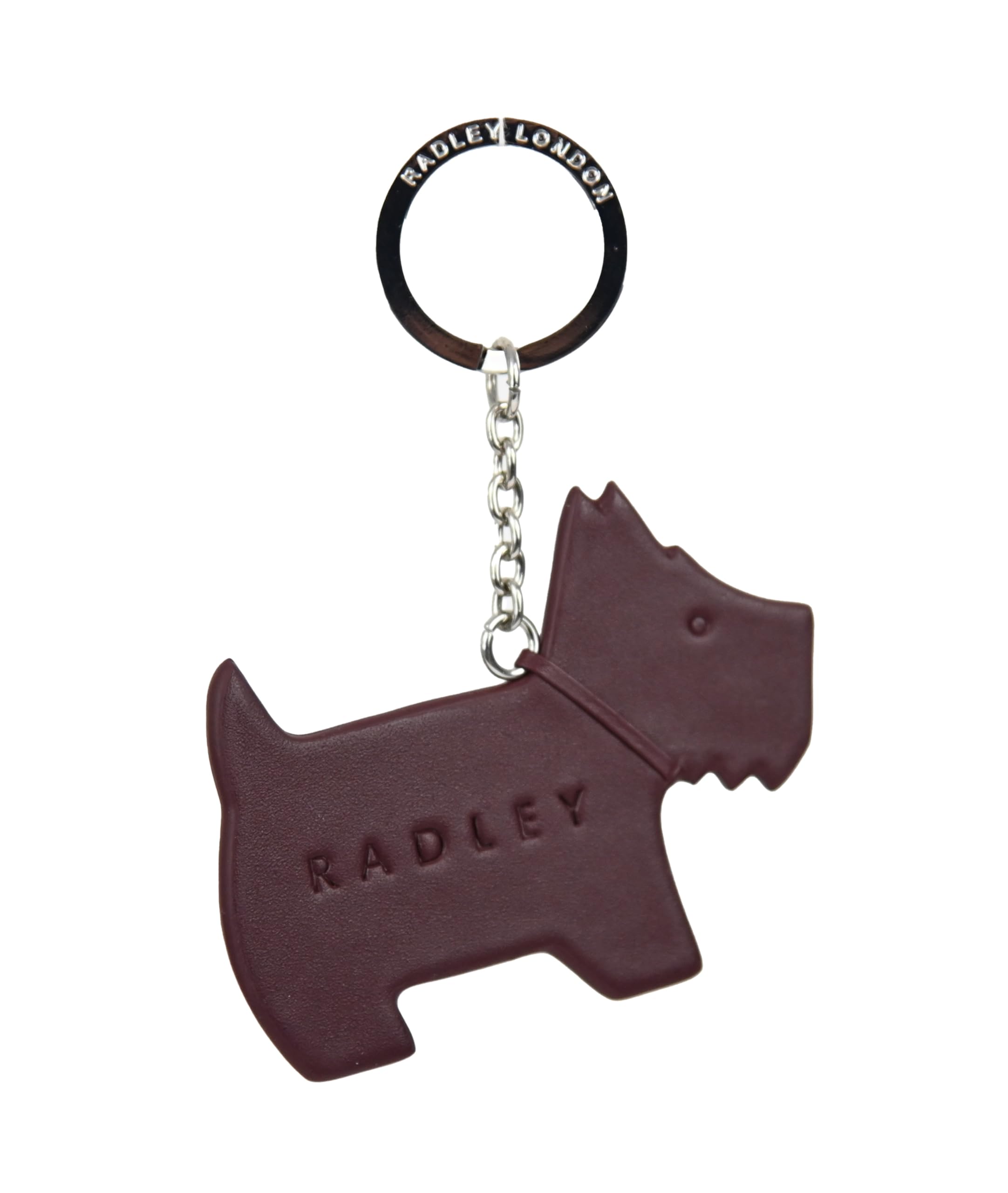 Radley London Damen-Schlüsselanhänger aus Leder, mit Anhänger "My Dog", in dunklem Kirschrot
