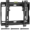 BONTEC Low Profile TV Wall Mount Bracket for Most 17-45 inch LED/LCD/OLED Plasma Flat Screen TVs, Ultra Slim Tilt Wall Mount up to 30kg, Max VESA 200x200mm, Bubble Level and Cable Ties Included