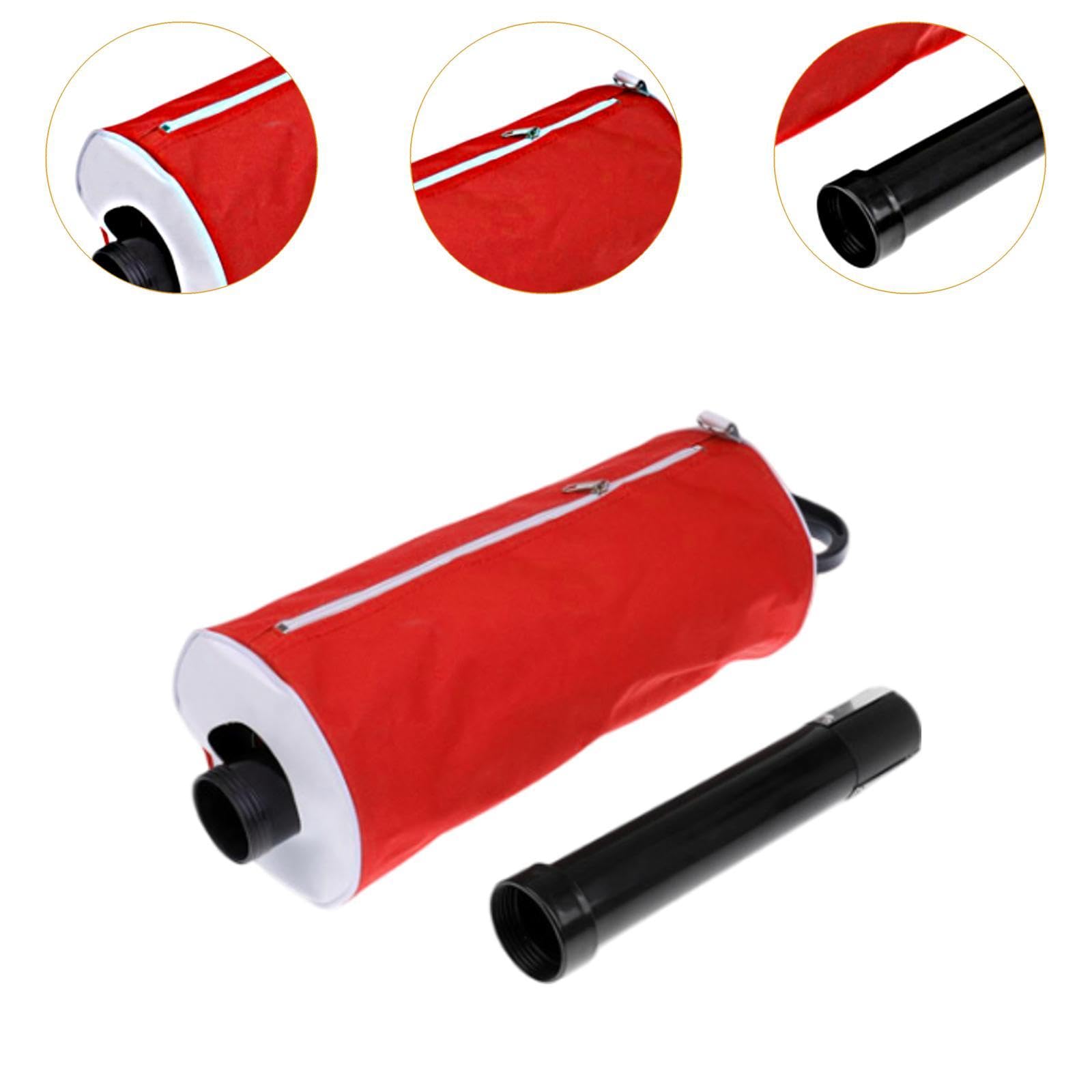 Sacchetto Raccogli Palline da Golf con Tubo Rimovibile, può Contenere Fino a 70 Palline, Strumento di Raccolta Portatile, Accessori per Il Golf, Allen, Rosso