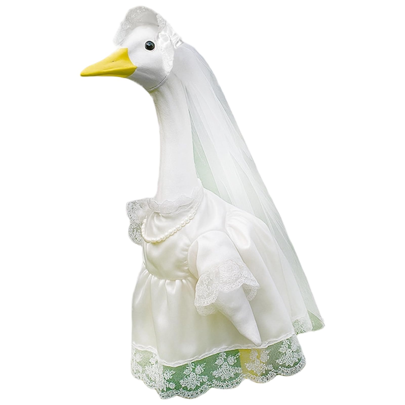 TFAOYS Holiday-Themed Waterfowl Costume Set for Yard Decor, Weatherproof Polyester, Fits 23" Outdoor Statues Porch Waterfowl Costume