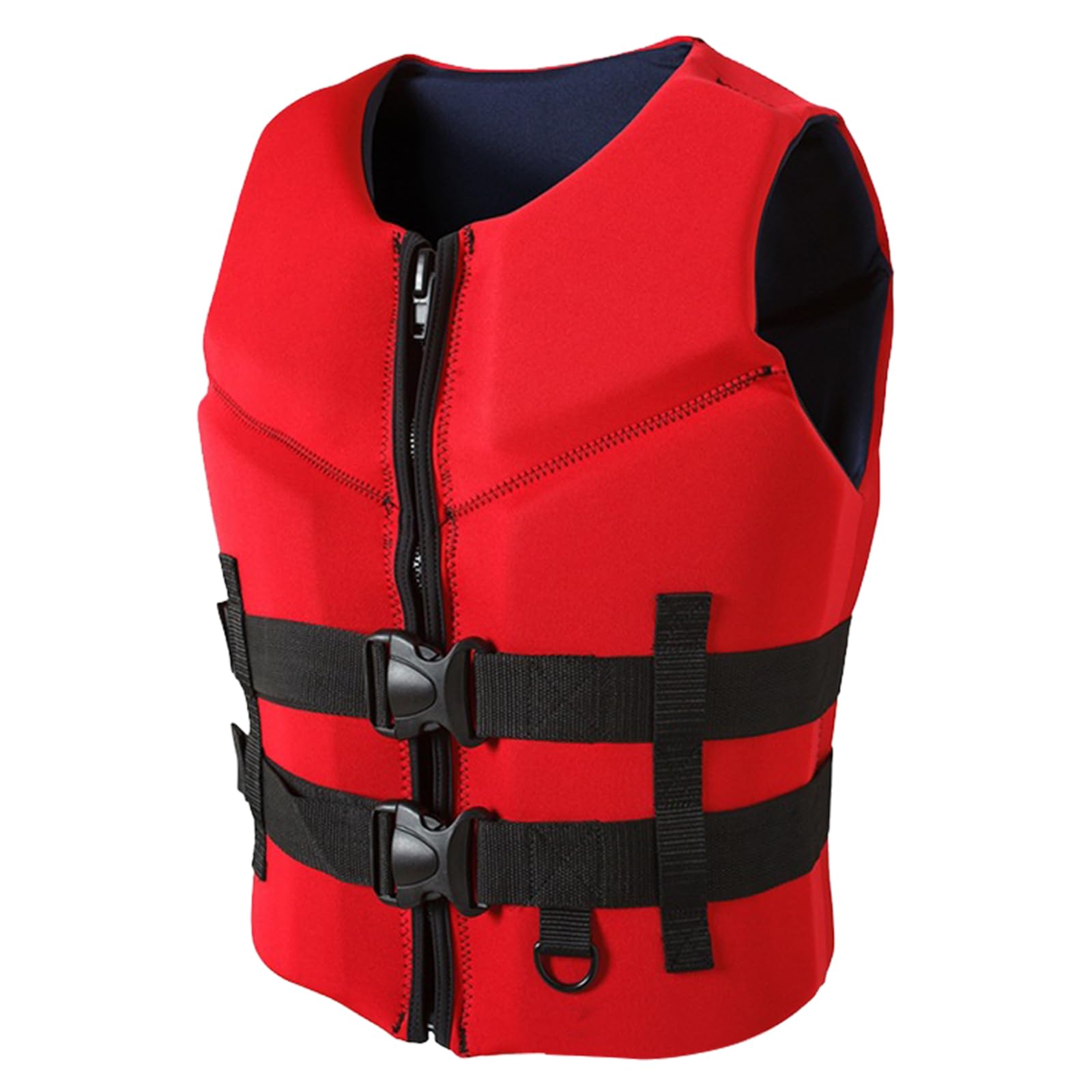 Adults Swim-Jacket Youth Waterproof Swim Jacket Waistcoat Adjustable Swim Vest Unisex for Boarding, Kayaking, Fishing,Watersports (Red, XXXL)