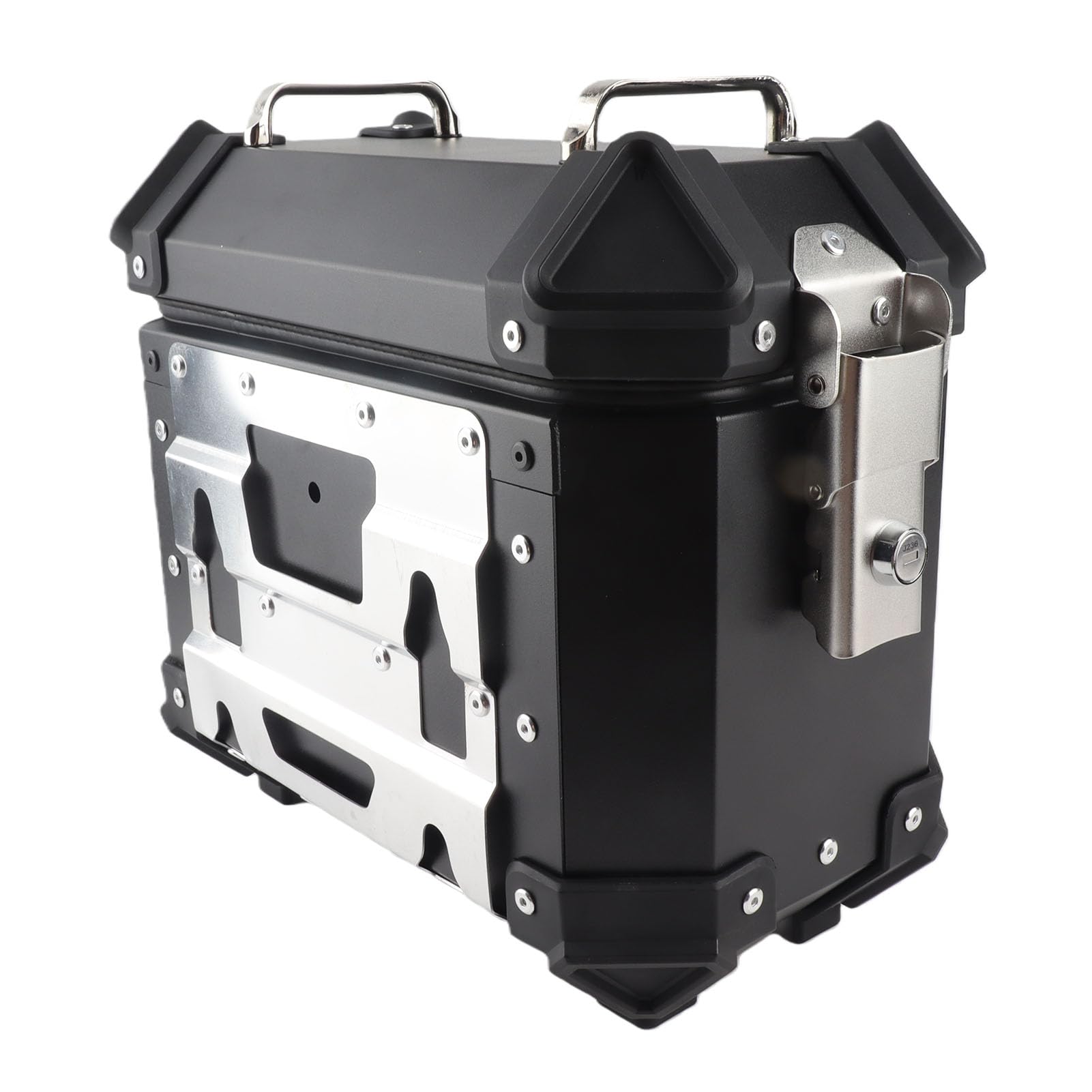 KIMISS Kuferek Motocyklowy 18L Aluminium Alloy Wodoodporny Zamek (BLACK)