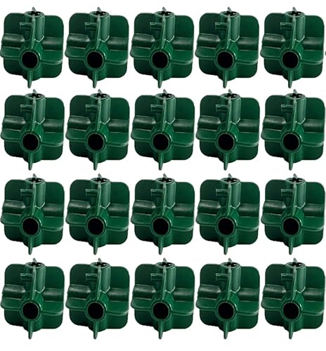 HowseHold Bolas de caña flexibles - Conectores de caña de bambú para marcos de red de jaulas de frutas [paquete de 20] Cover