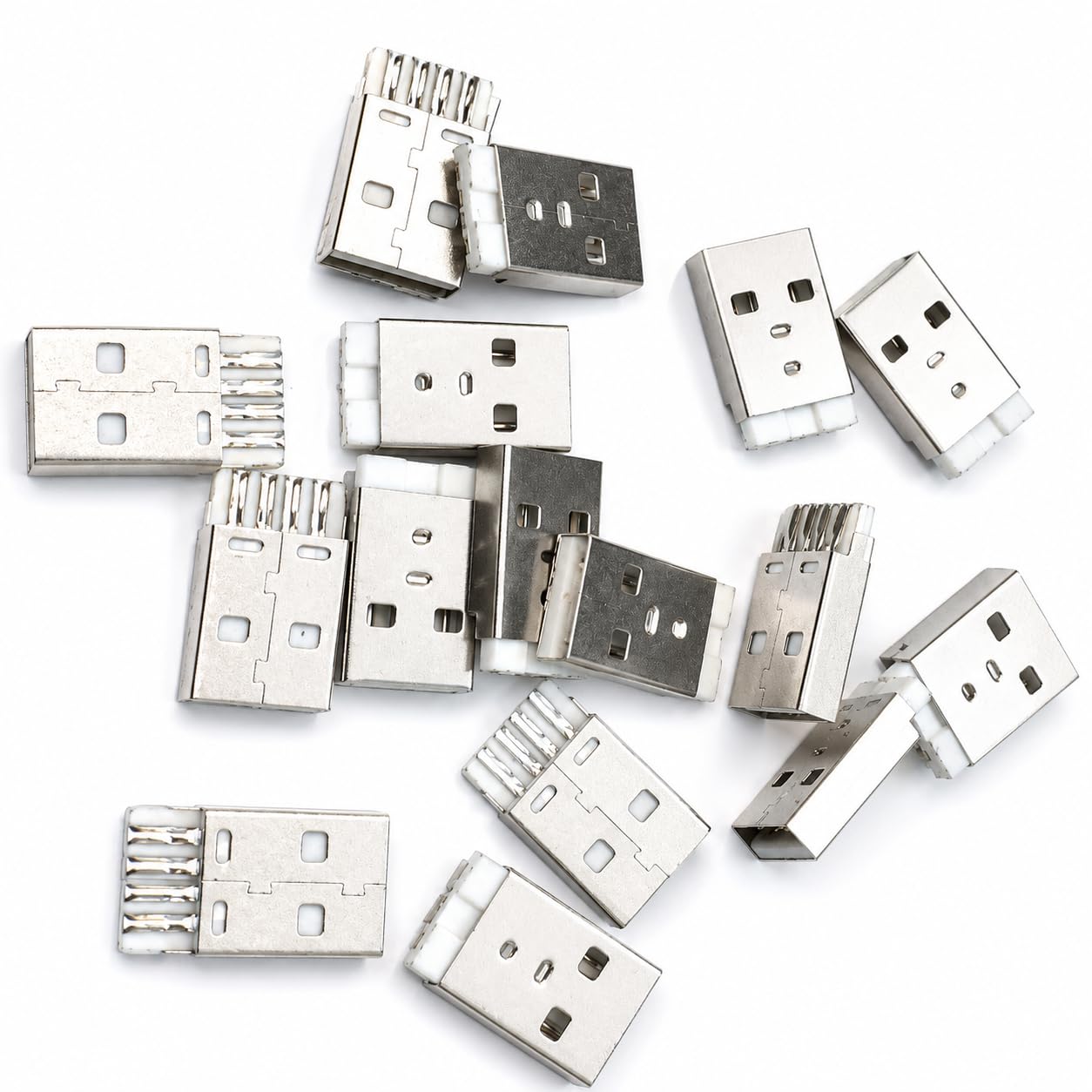 25Pcs USB Type-A 4 Pin Male Plugs Jacks Connector-picture-10