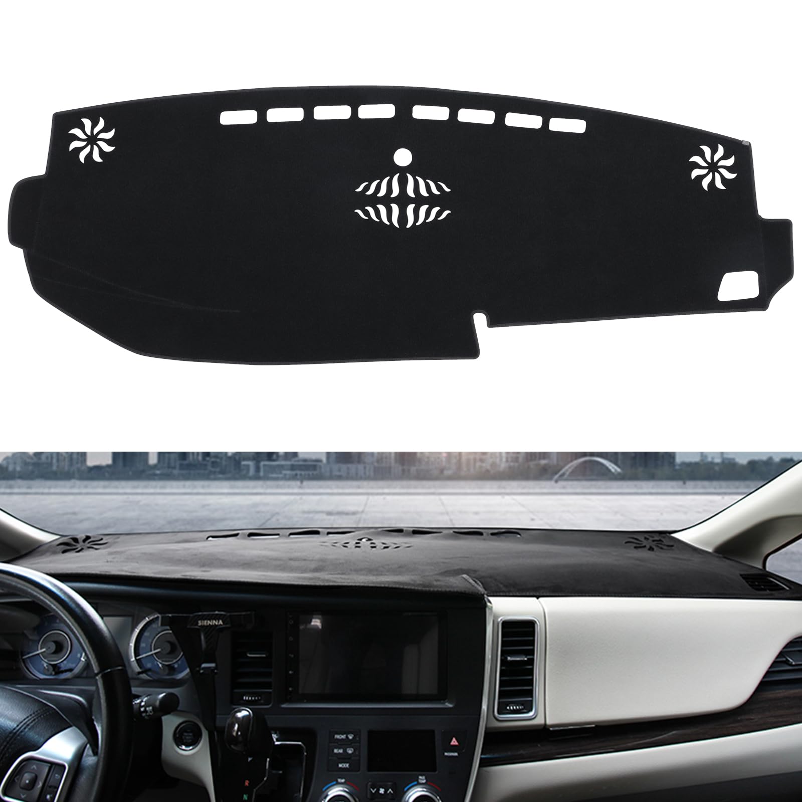 Amazon.com: HanLanKa Dashboard Cover Custom Fit for Toyota Sienna