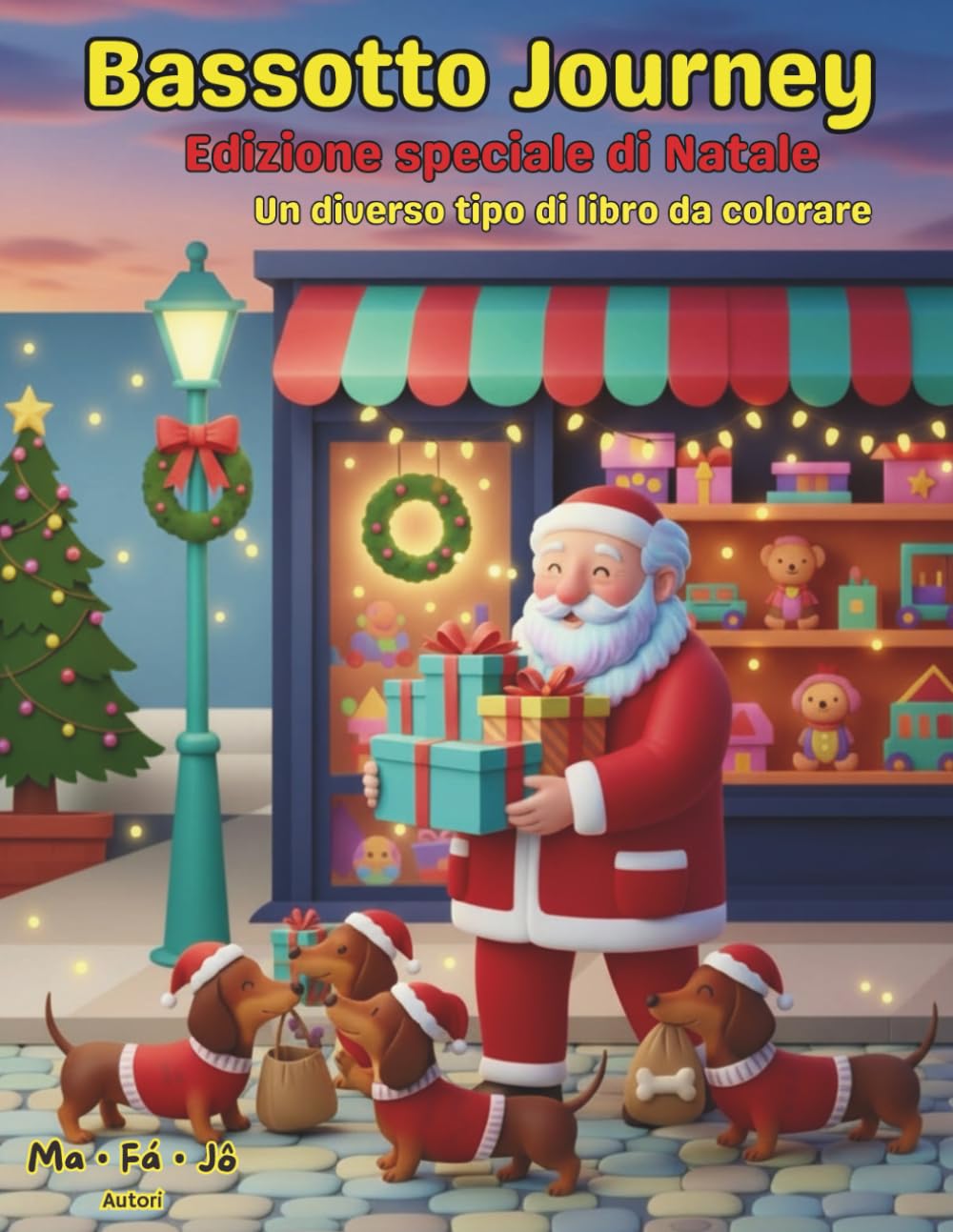 Bassotto Journey - Edizione speciale di Natale: Un diverso tipo di libro da colorare