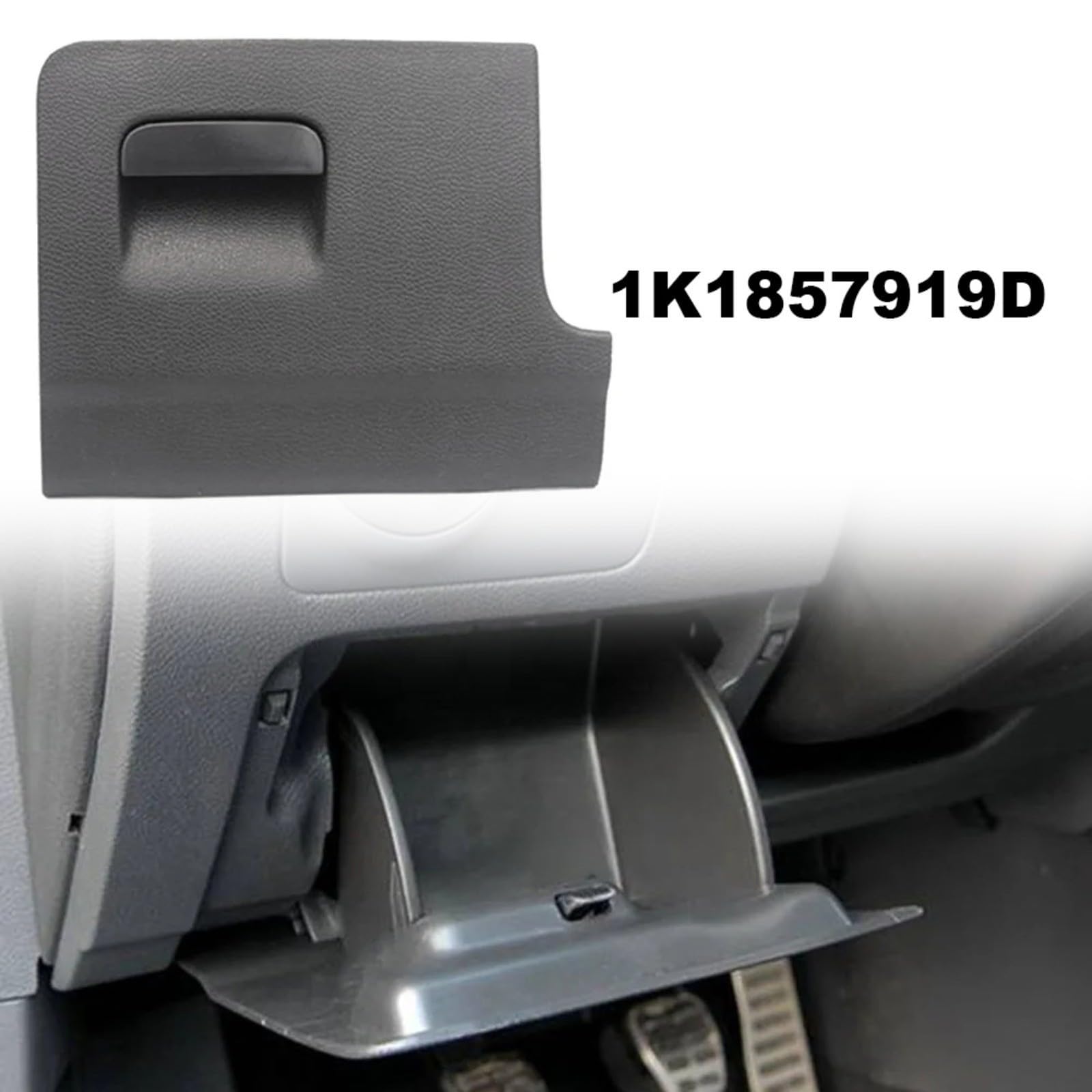 Boîte d'épicerie pour tableau de bord 1K1857919D pour Golf 6 pour EOS pour JETTA pour SCIROCCO Rabbit, compartiment de rangement en ABS noir pour intérieur de voiture