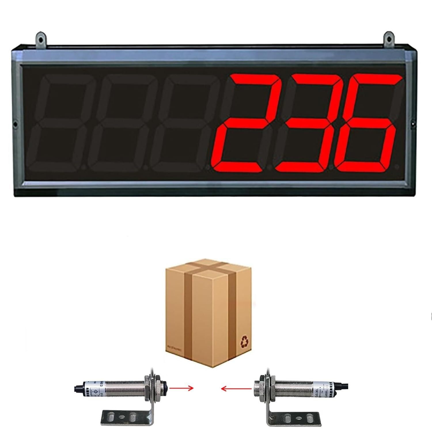 Compteur numérique avec affichage LED pour un comptage précis sur les lignes de production, les bandes transporteuses et le suivi des visiteurs