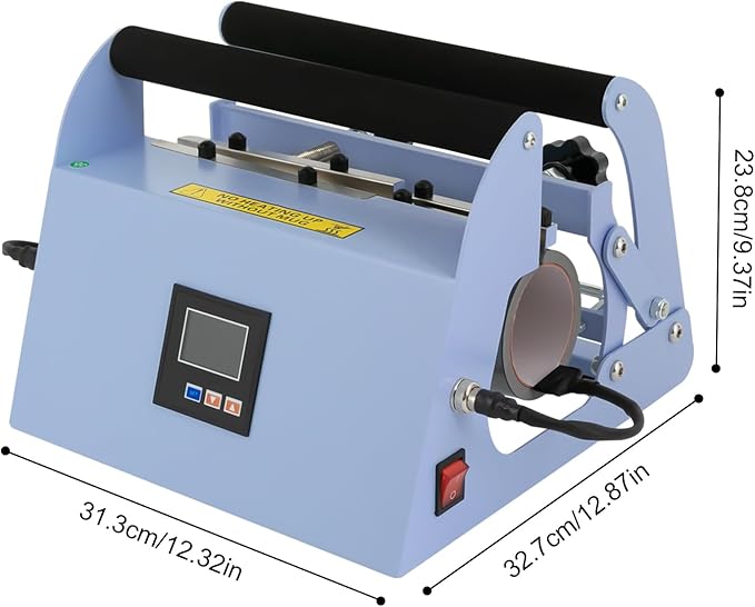 Prensa Térmica para Tazas Yellulu 40 OZ, Sublimación, Pantalla Táctil, Azul miniatura 3