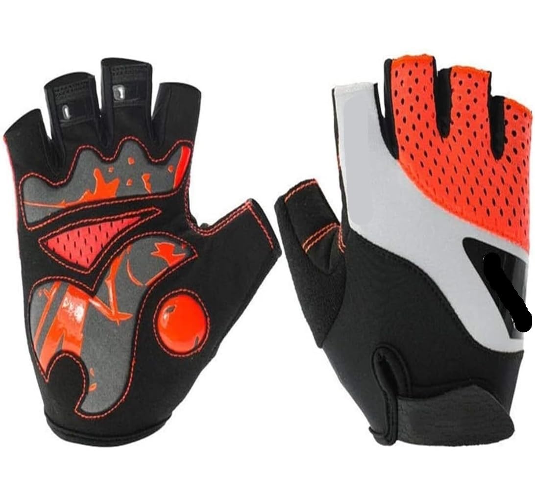 Guantes De Bicicleta De Montaña Guantes Para Hombres Guantes De Levantamiento De Pesas Ventilados Con Muñequeras Incorporadas Palma Completa