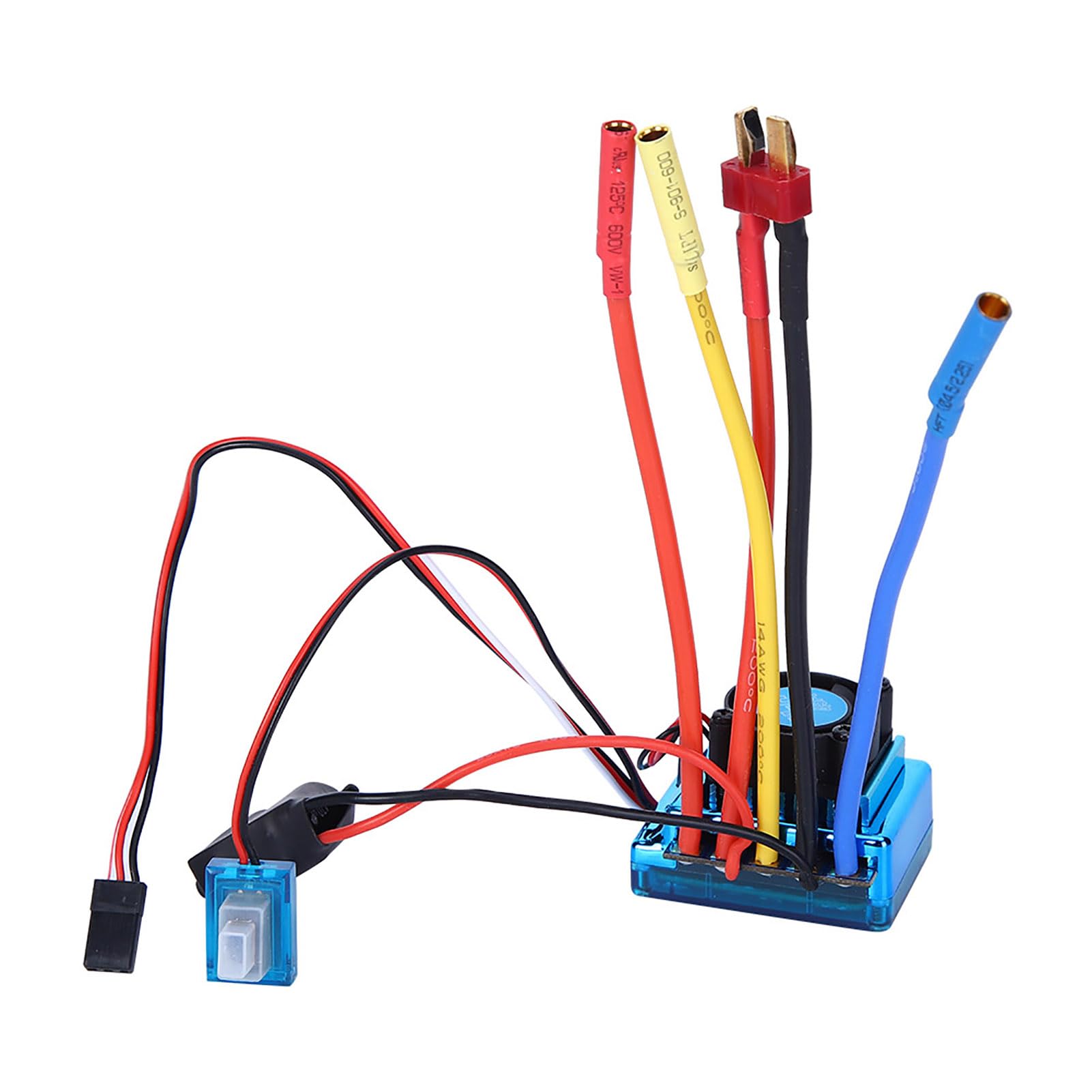 3650 Brushless Motor 4300Kv ESC Program Card Set with Heat Sink for 1/10