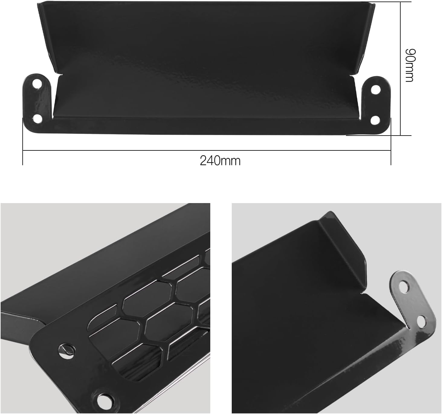 Bevinsee Upgraded Version Dynamic Aire Inlet Scoop Kit Compatible with VW Golf MK7/MK7.5 1.4/GTI/R 2015-2021 Compatible with S3 8V 2013-2020 Black