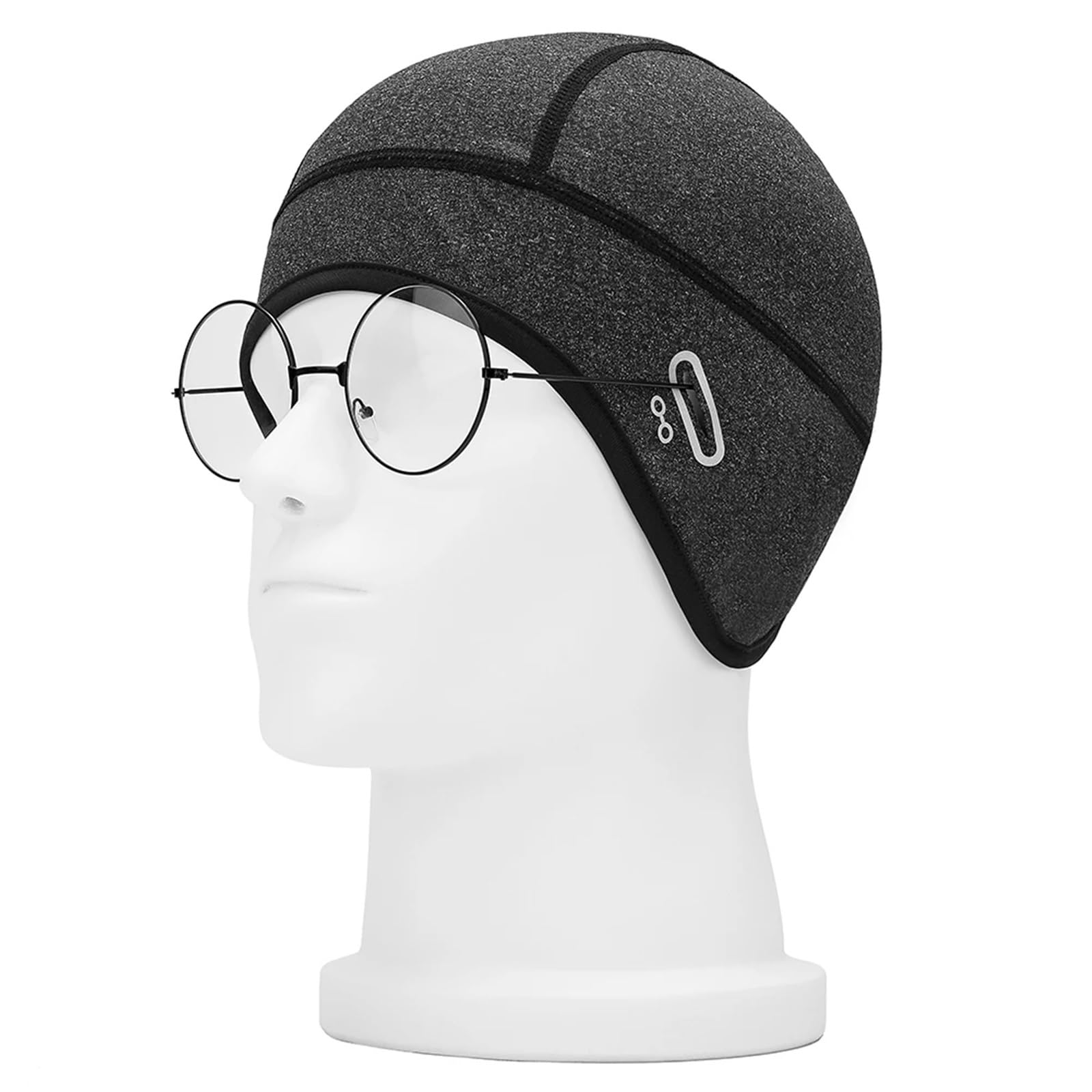 Gorro de Ciclismo Invierno, Gorro térmico a Prueba Viento for Correr, Esquiar, Motocicleta, Senderismo, Deportes, Sombreros for Bicicleta, 2 uds para Bici(Gray)