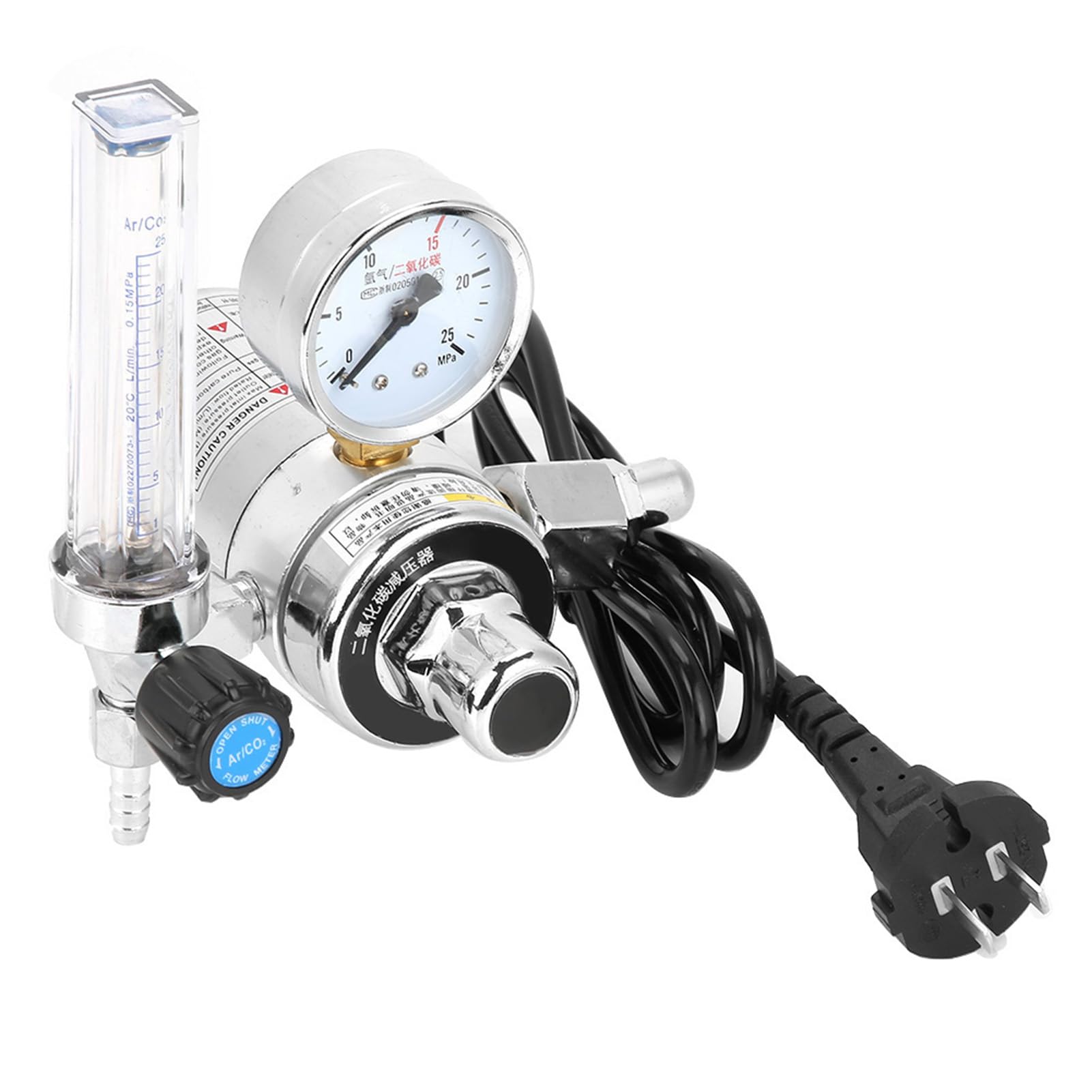 Akozon Réducteur de Pression de Dioxyde de Carbone, Régulateur de CO2, Jauge pour Les Travaux de Soudage, Accessoires Professionnels 36V à Utiliser (220V)