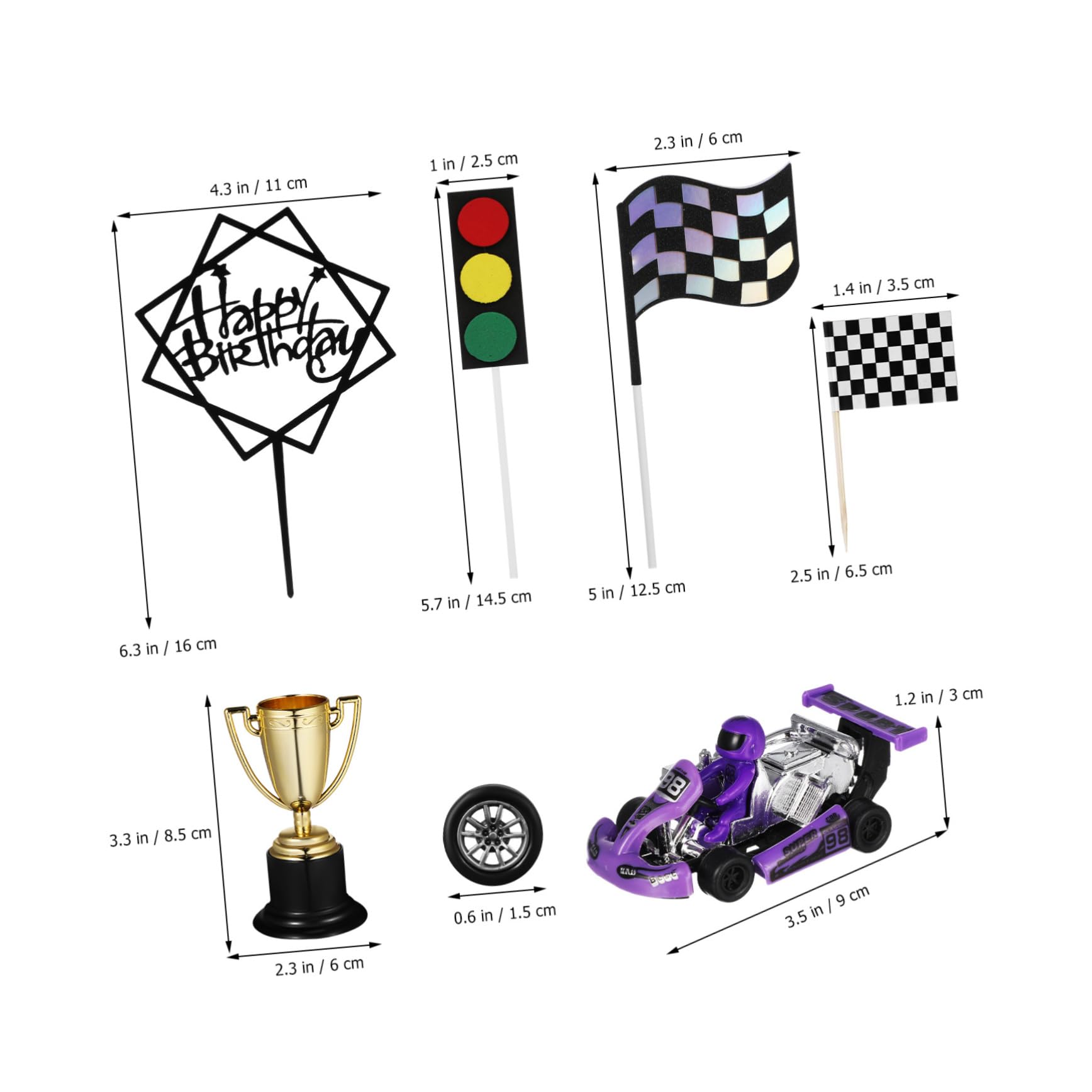 23 Pezzi Decorazioni Per Torte Auto Cake Toppers Decorazioni Per Torte Camion Cake Toppers Auto Da Corsa Per Bambini Ragazzo Forniture