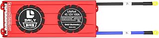 DALY Placa de proteção PCB BMS 4S 12V 100A LiFePO4 com fios de equilíbrio Módulo de proteção de bateria 3,2V Smart BMS para bateria 18650 12V com UART e ventilador de refrigeração