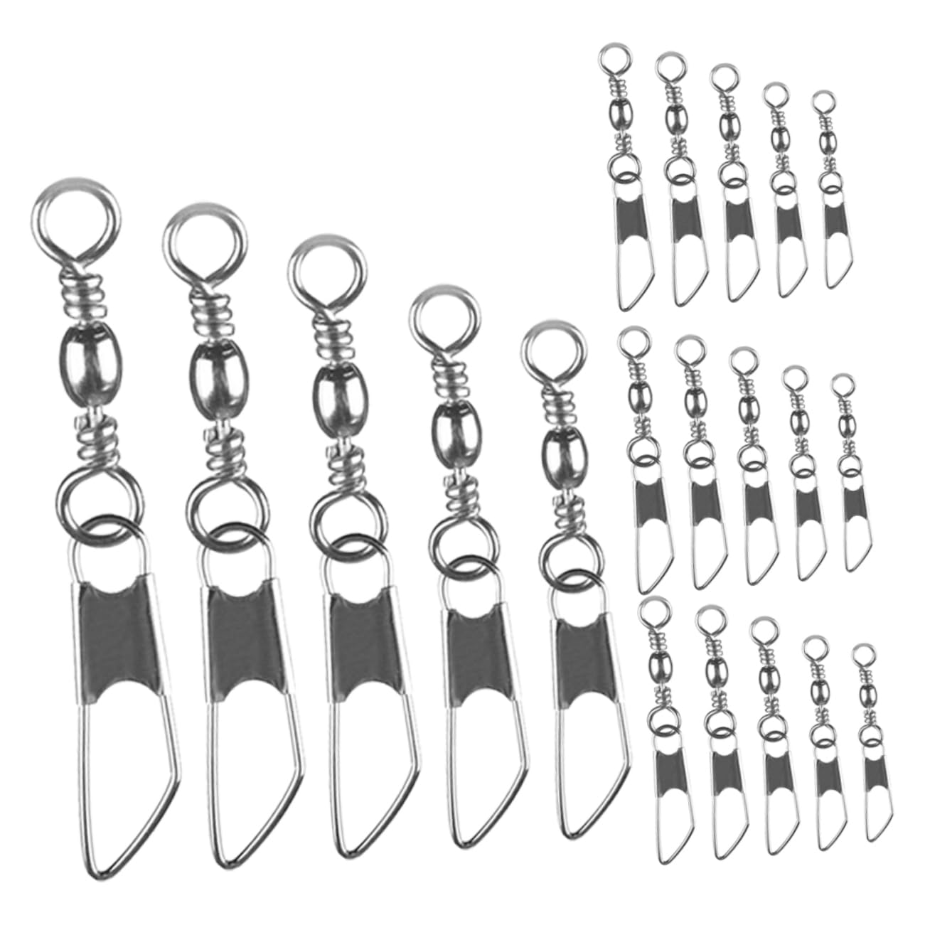 Hemobllo Anneau De Pêche À Huit Goupille Émerillons De Pêche Hameçons Pivotants Connecteurs De Pêche Hameçons pour Émerillons De Pêche Matériel De Pêche Émerillons À