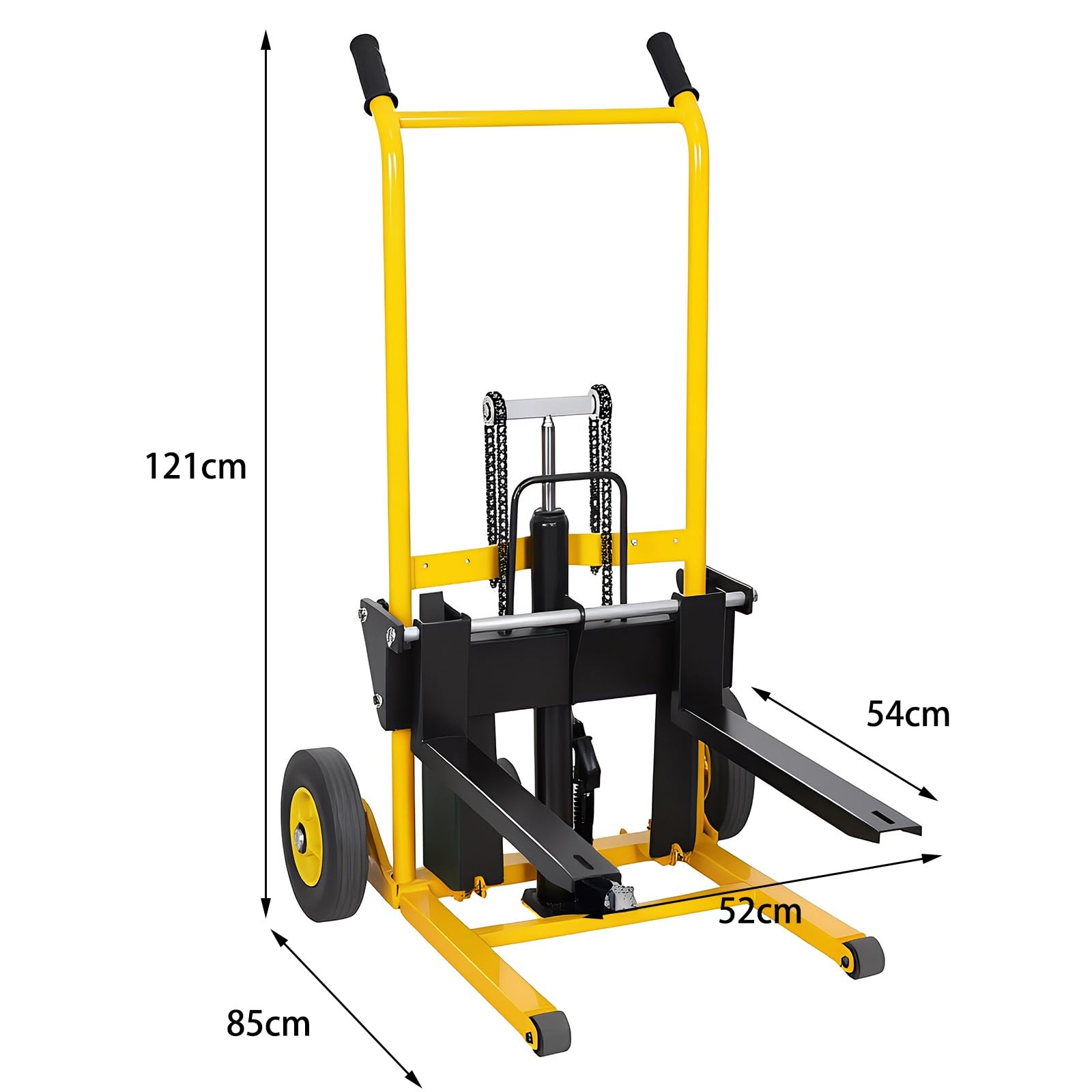 Transpallet Manuale Carrello elevatore a forche Pieghevole for Pallet Idraulico con impilatore Manuale da 200 kg for Caricamento in Magazzino