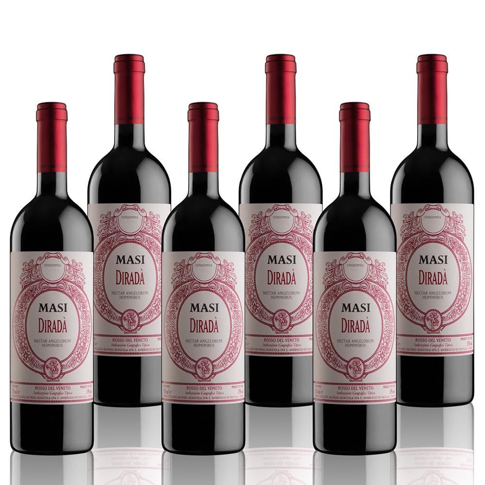 MASI "DIRADÀ ROSSO" 2023 | Vino Rosso Veneto IGT | 6x750 ml | Appassimento Expertise | Emballage de 6 bouteilles