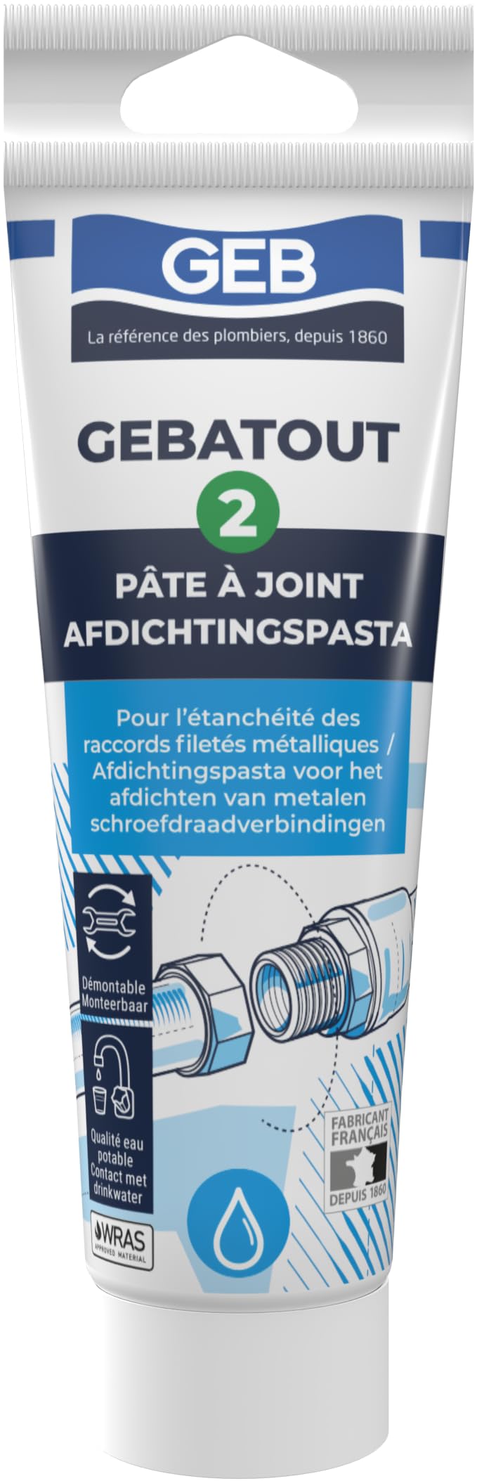 GEB 60691 Gebatout 2 tube 125ml 103981, Clair